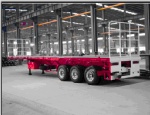Europe Kind Flatbed Cargo Semi Truck Trailer
